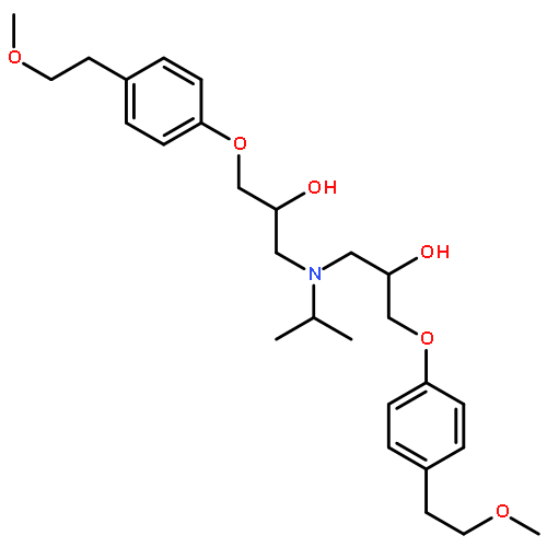 2-Propanol,1,1'-[(1-methylethyl)imino]bis[3-[4-(2-methoxyethyl)phenoxy]-