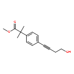 methyl 2-[4-(4-hydroxybut-1-yn-1-yl)phenyl]-2-methylpropanoate