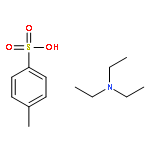 Benzenesulfonic acid, 4-methyl-, compd. with N,N-diethylethanamine (1:1)