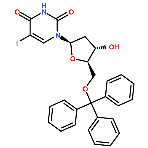 Uridine, 2'-deoxy-5-iodo-5'-O-(triphenylmethyl)-