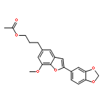 3-[2-(1,3-benzodioxol-5-yl)-7-methoxy-1-benzofuran-5-yl]propyl acetate