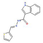 1H-Indole-3-carboxylic acid, (2-thienylmethylene)hydrazide