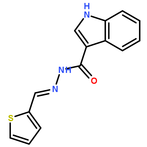 1H-Indole-3-carboxylic acid, (2-thienylmethylene)hydrazide