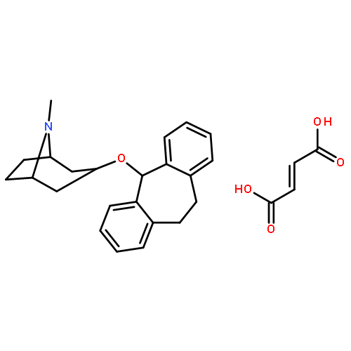 (1R,5S)-3-(10,11-dihydro-5H-dibenzo[a,d][7]annulen-5-yloxy)-8-methyl-8-azabicyclo[3.2.1]octane (2Z)-but-2-enedioate