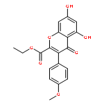 4H-1-Benzopyran-2-carboxylicacid, 5,7-dihydroxy-3-(4-methoxyphenyl)-4-oxo-, ethyl ester