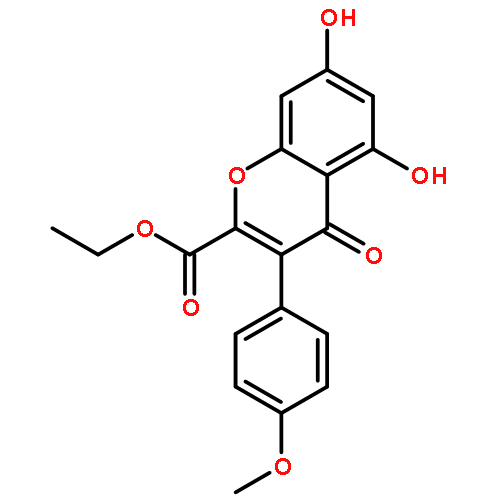 4H-1-Benzopyran-2-carboxylicacid, 5,7-dihydroxy-3-(4-methoxyphenyl)-4-oxo-, ethyl ester