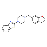 2-[4-(1,3-benzodioxol-5-ylmethyl)piperazin-1-yl]-1,3-benzothiazole