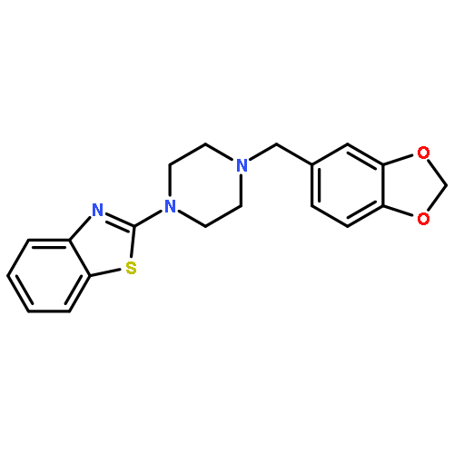 2-[4-(1,3-benzodioxol-5-ylmethyl)piperazin-1-yl]-1,3-benzothiazole