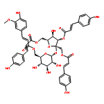 a-D-Glucopyranoside,1,3,6-tris-O-[(2E)-3-(4-hydroxyphenyl)-1-oxo-2-propen-1-yl]-b-D-fructofuranosyl,6-[(2E)-3-(4-hydroxy-3-methoxyphenyl)-2-propenoate]