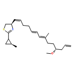 Thiazole,4,5-dihydro-4-[(1Z,5E,7E,11R)-11-methoxy-8-methyl-1,5,7,13-tetradecatetraen-1-yl]-2-[(1R,2S)-2-methylcyclopropyl]-,(4R)-