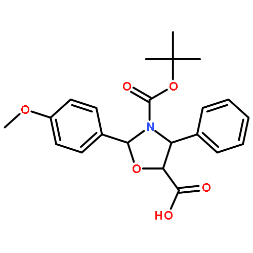 (2R,4S,5R)-3-(tert-Butoxycarbonyl)-2-(4-methoxyphenyl)-4-phenyloxazolidine-5-carboxylic acid