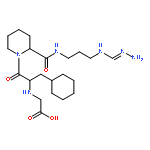 Glycine,N-[(1R)-2-[(2S)-2-[[[3-[(aminoiminomethyl)amino]propyl]amino]carbonyl]-1-piperidinyl]-1-(cyclohexylmethyl)-2-oxoethyl]-