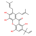 9H-Xanthen-9-one,7-(1,1-dimethyl-2-propen-1-yl)-3,4,5,8-tetrahydroxy-1,2-bis(3-methyl-2-buten-1-yl)-