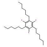 1,3,5-Trihexyl-2,4,6-triiodobenzene