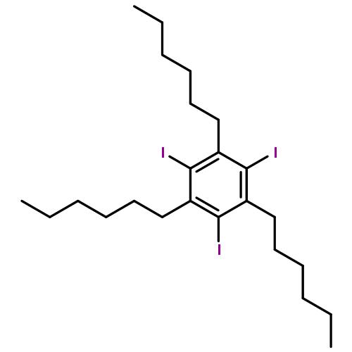 1,3,5-Trihexyl-2,4,6-triiodobenzene