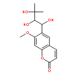 2H-1-Benzopyran-2-one,7-methoxy-6-[(1R,2S)-1,2,3-trihydroxy-3-methylbutyl]-