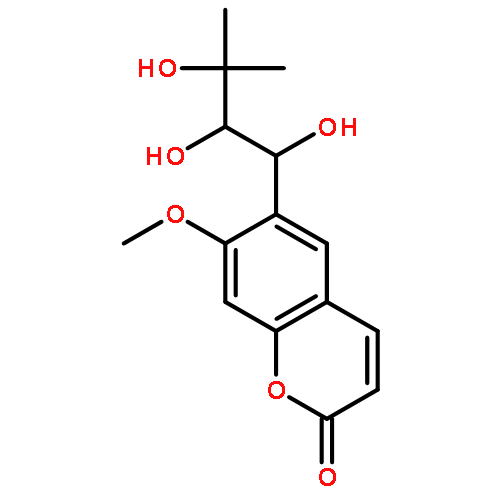 2H-1-Benzopyran-2-one,7-methoxy-6-[(1R,2S)-1,2,3-trihydroxy-3-methylbutyl]-