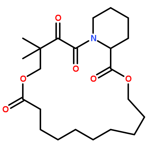 PYRIDO[2,1-C][1,9,4]DIOXAAZACYCLONONADECINE-1,12,16,17(3H,19H)-TETRONE, TETRADECAHYDRO-15,15-DIMETHYL-