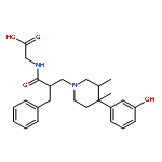 2-((S)-2-Benzyl-3-((3R,4R)-4-(3-hydroxyphenyl)-3,4-dimethylpiperidin-1-yl)propanamido)acetic acid