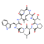 Cyclo(L-leucyl-L-prolyl-L-tryptophyl-L-valyl-L-prolyl-L-leucyl-L-threonyl-L-prol
yl)