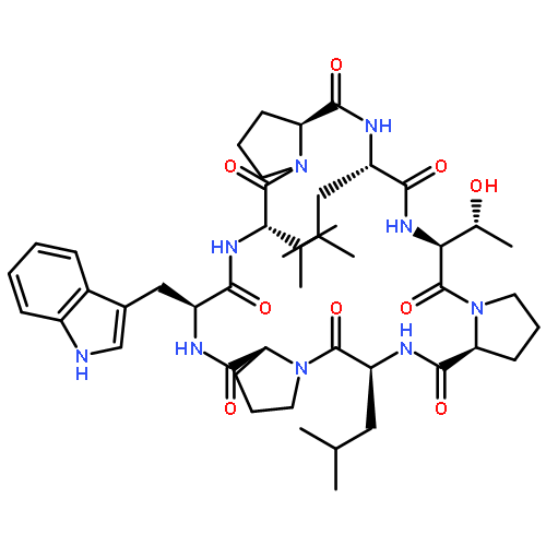 Cyclo(L-leucyl-L-prolyl-L-tryptophyl-L-valyl-L-prolyl-L-leucyl-L-threonyl-L-prol
yl)