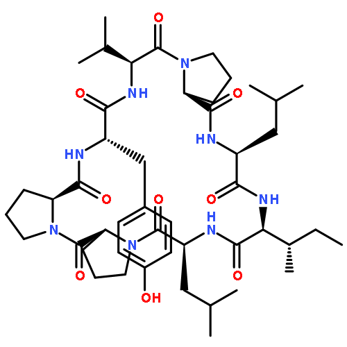 Cyclo(L-isoleucyl-L-leucyl-L-prolyl-L-prolyl-L-tyrosyl-L-valyl-L-prolyl-L-leucyl)