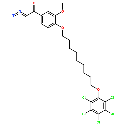 Ethanone,2-diazo-1-[3-methoxy-4-[[9-(pentachlorophenoxy)nonyl]oxy]phenyl]-