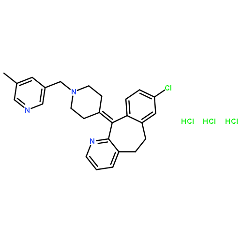 5H-Benzo[5,6]cyclohepta[1,2-b]pyridine,8-chloro-6,11-dihydro-11-[1-[(5-methyl-3-pyridinyl)methyl]-4-piperidinylidene]-,hydrochloride (1:3)