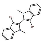 2,2'-Bi-1H-indole, 3,3'-dibromo-1,1'-dimethyl-