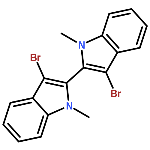 2,2'-Bi-1H-indole, 3,3'-dibromo-1,1'-dimethyl-