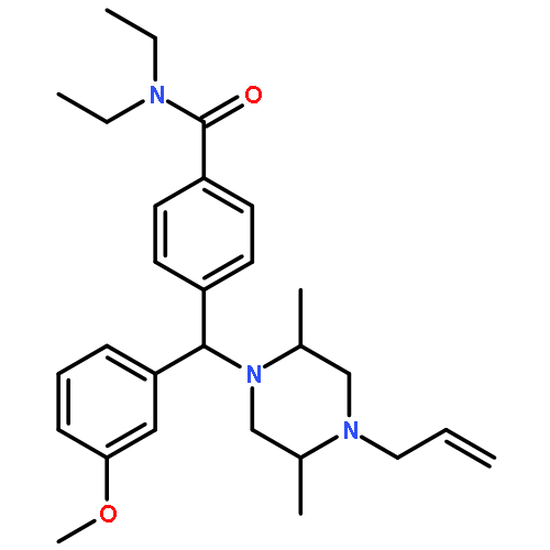 Benzamide,4-[(R)-[(2S,5R)-2,5-dimethyl-4-(2-propen-1-yl)-1-piperazinyl](3-methoxyphenyl)methyl]-N,N-diethyl-