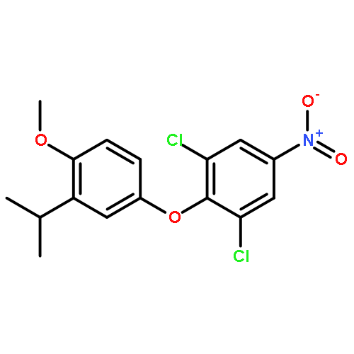 Benzene, 1,3-dichloro-2-[4-methoxy-3-(1-methylethyl)phenoxy]-5-nitro-