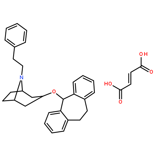 (1R,5S)-3-(10,11-dihydro-5H-dibenzo[a,d][7]annulen-5-yloxy)-8-(2-phenylethyl)-8-azabicyclo[3.2.1]octane (2Z)-but-2-enedioate