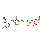 Thiazolium,3-[(4-amino-2-methyl-5-pyrimidinyl)methyl]-4-methyl-5-(4,6,8,8-tetrahydroxy-4,6,8-trioxido-3,5,7-trioxa-4,6,8-triphosphaoct-1-yl)-,chloride (1:1)