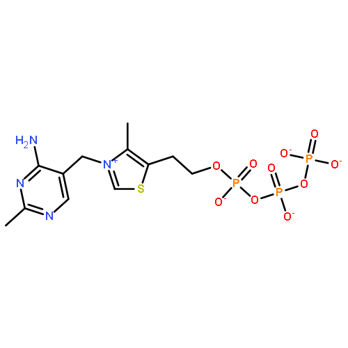 Thiazolium,3-[(4-amino-2-methyl-5-pyrimidinyl)methyl]-4-methyl-5-(4,6,8,8-tetrahydroxy-4,6,8-trioxido-3,5,7-trioxa-4,6,8-triphosphaoct-1-yl)-,chloride (1:1)