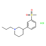 (3s)-3-(3-methylsulfonylphenyl)-1-propylpiperidine;hydrochloride