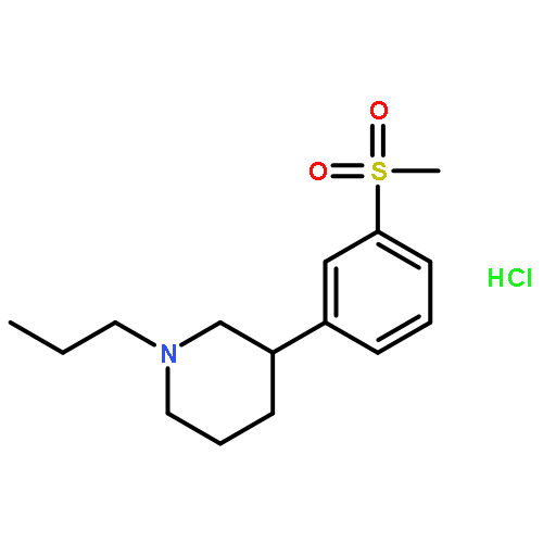 (3s)-3-(3-methylsulfonylphenyl)-1-propylpiperidine;hydrochloride