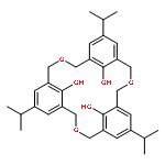 3,11,19-TRIOXATETRACYCLO[19.3.1.15,9.113,17]HEPTACOSA-1(25),5,7,9(27),13,15,17(26),21,23-NONAENE-25,26,27-TRIOL, 7,15,23-TRIS(1-METHYLETHYL)-