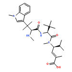 L-Valinamide, N,b,b,1-tetramethyl-L-tryptophyl-N-[(1S,2E)-3-carboxy-1-(1-methylethyl)-2-buten-1-yl]-N,3-dimethyl-