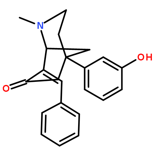 2-Azabicyclo[3.3.1]nonan-7-one,5-(3-hydroxyphenyl)-2-methyl-8-(phenylmethylene)-, (1R,5R,8E)-