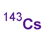 Cesium, isotope of mass143