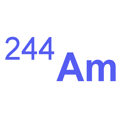 Americium, isotope ofmass 244