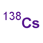 Cesium, isotope of mass138