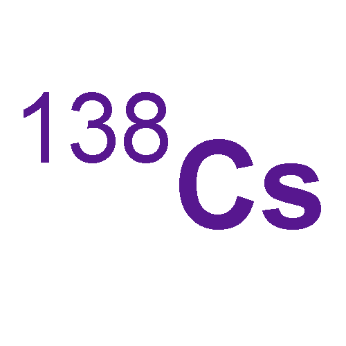 Cesium, isotope of mass138