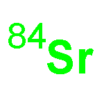 Strontium, isotope ofmass 84