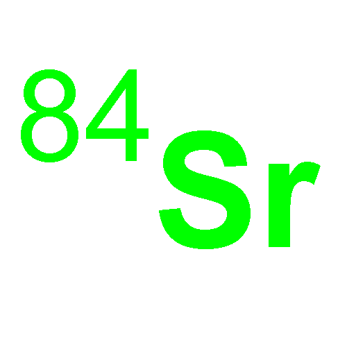 Strontium, isotope ofmass 84