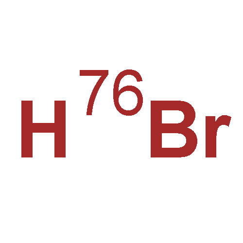 Bromine, isotope ofmass 76, at.