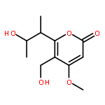 2H-Pyran-2-one,5-(hydroxymethyl)-6-(2-hydroxy-1-methylpropyl)-4-methoxy- (9CI)