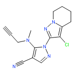 1-(3-chloro-4,5,6,7-tetrahydropyrazolo[1,5-a]pyridin-2-yl)-5-[methyl(prop-2-yn-1-yl)amino]-1H-pyrazole-4-carbonitrile