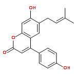 2H-1-Benzopyran-2-one,7-hydroxy-4-(4-hydroxyphenyl)-6-(3-methyl-2-buten-1-yl)-